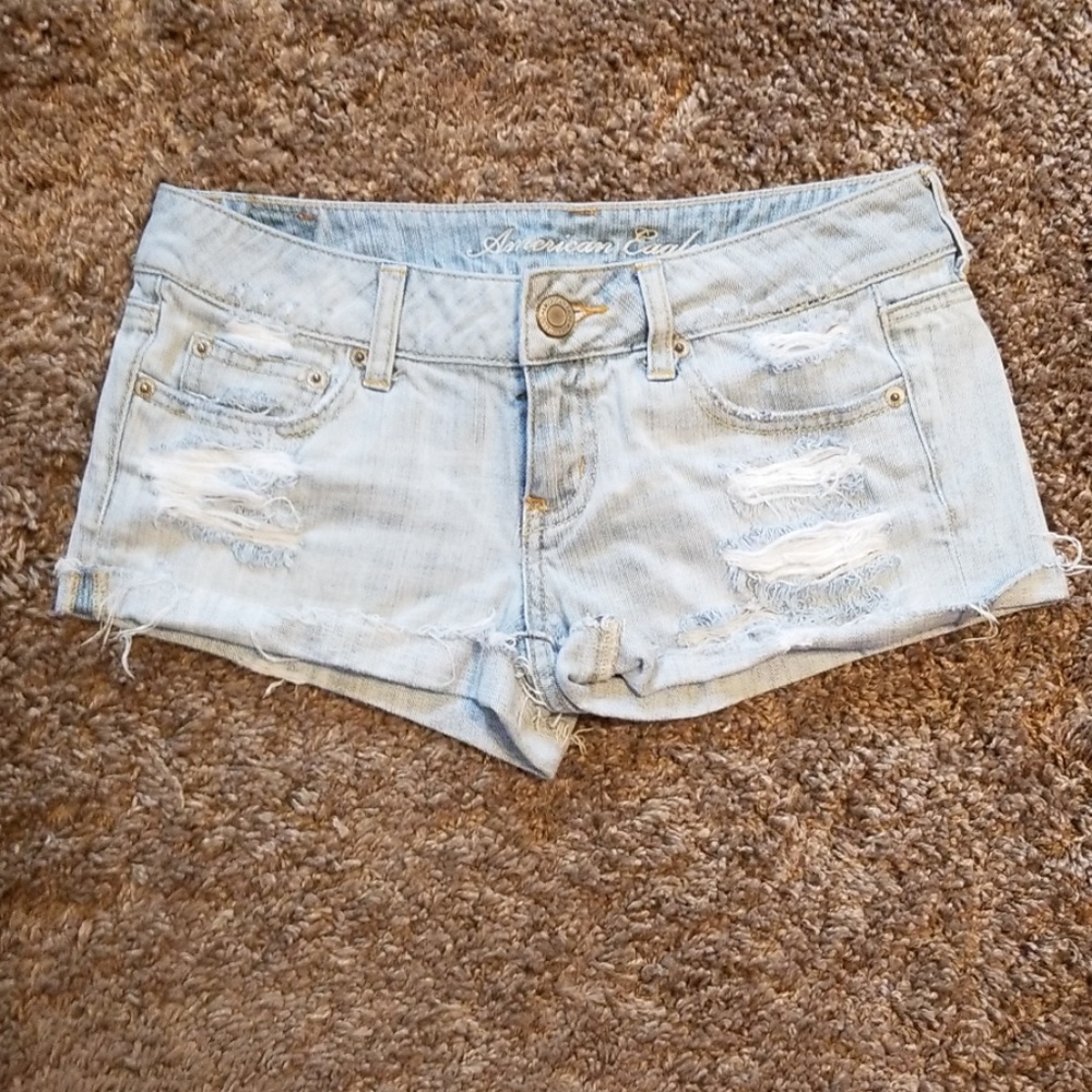 American Eagle Distressed Denim Shorts size 2